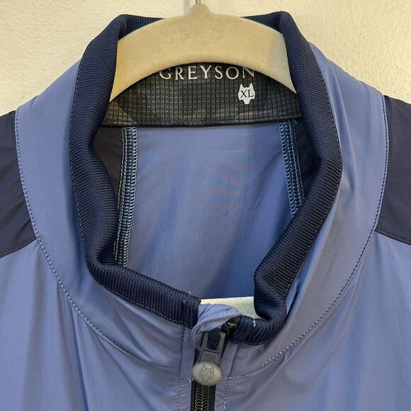 Greyson Trailwolf Golf Vest Size XL Lightweight Blue Athletic  Embroidered - Picture 2 of 8